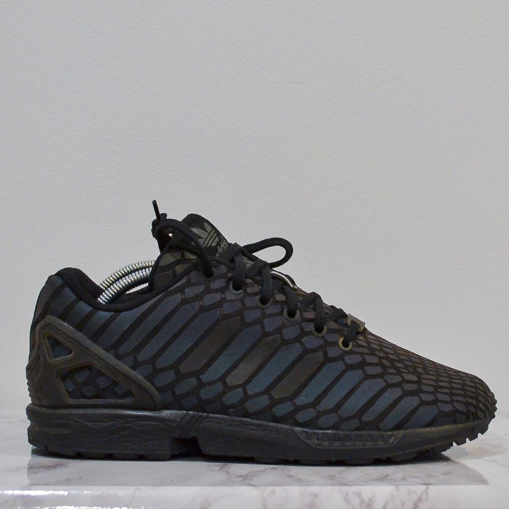 Adidas ZX Flux XENO All Black Reflective Shoe